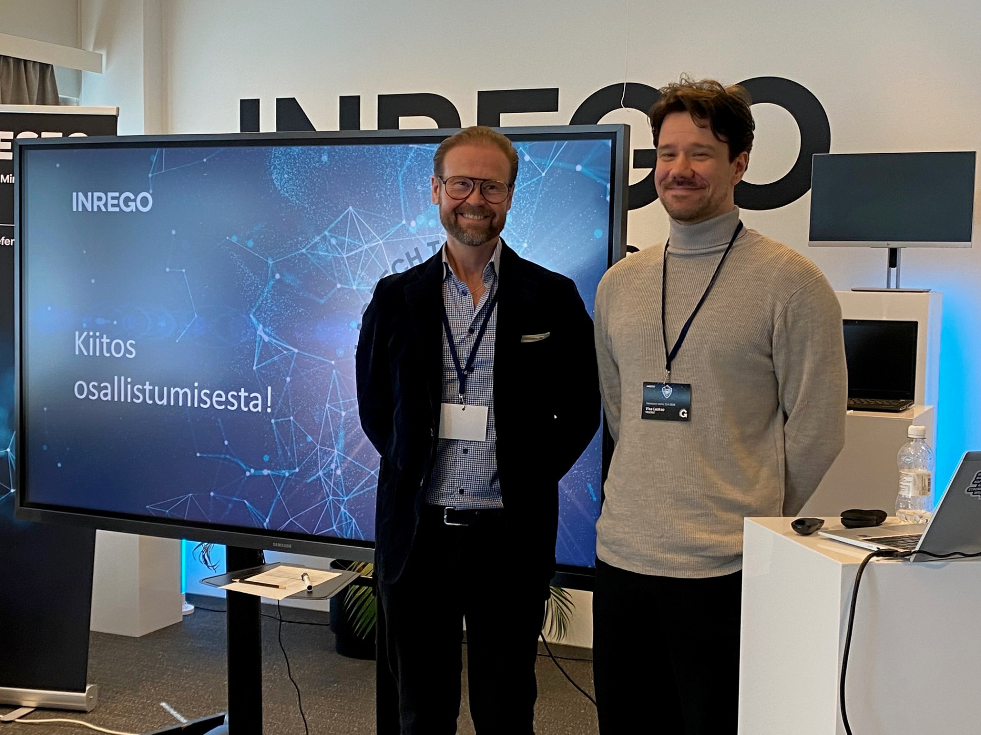 Blanccon fredrik Forslund (vas) ja Truesecin Visa Laakso.